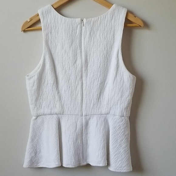 Anthropologie sleeveless peplum tank top Sz 6 - Picture 3 of 3